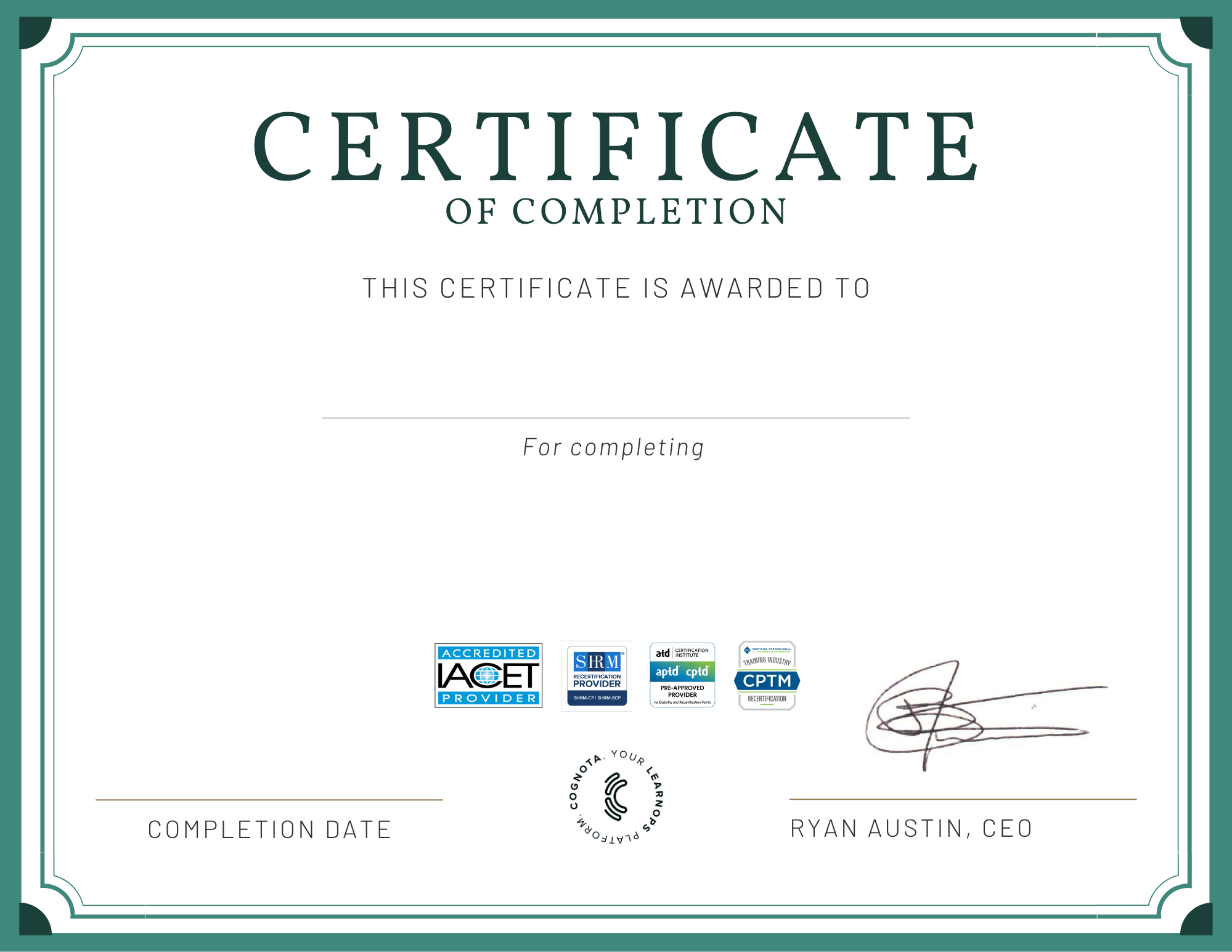 Reinventing LearnOps Workshop Certificate