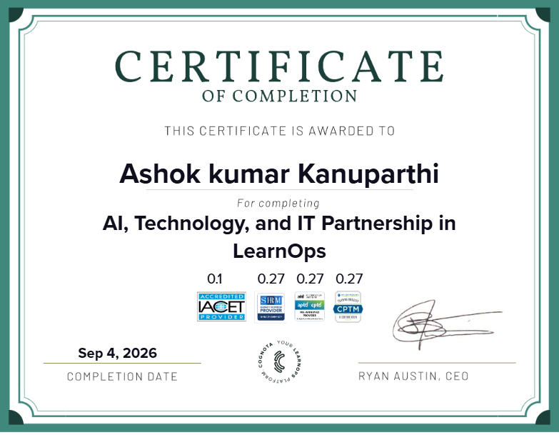AI, Technology, and IT Partnership in LearnOps Certificate